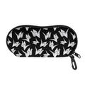 Black And White Origami Pattern Print Glasses Case