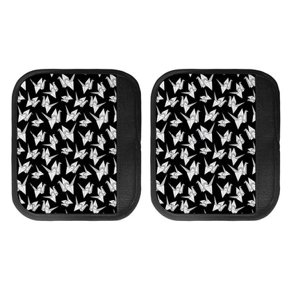 Black And White Origami Pattern Print Handle Covers