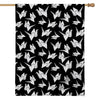 Black And White Origami Pattern Print House Flag