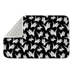 Black And White Origami Pattern Print Indoor Door Mat