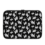 Black And White Origami Pattern Print Laptop Sleeve