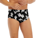 Black And White Origami Pattern Print Men's Briefs