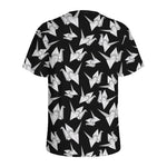 Black And White Origami Pattern Print Men's Sports T-Shirt