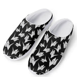 Black And White Origami Pattern Print Mesh Casual Shoes