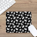 Black And White Origami Pattern Print Mouse Pad