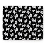 Black And White Origami Pattern Print Mouse Pad