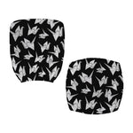Black And White Origami Pattern Print Office Chair Cover