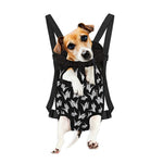 Black And White Origami Pattern Print Pet Carrier Backpack