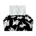 Black And White Origami Pattern Print Rectangle Tissue Box Cover