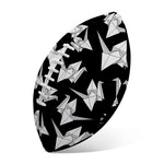 Black And White Origami Pattern Print Rugby Ball
