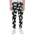 Black And White Origami Pattern Print Joggers