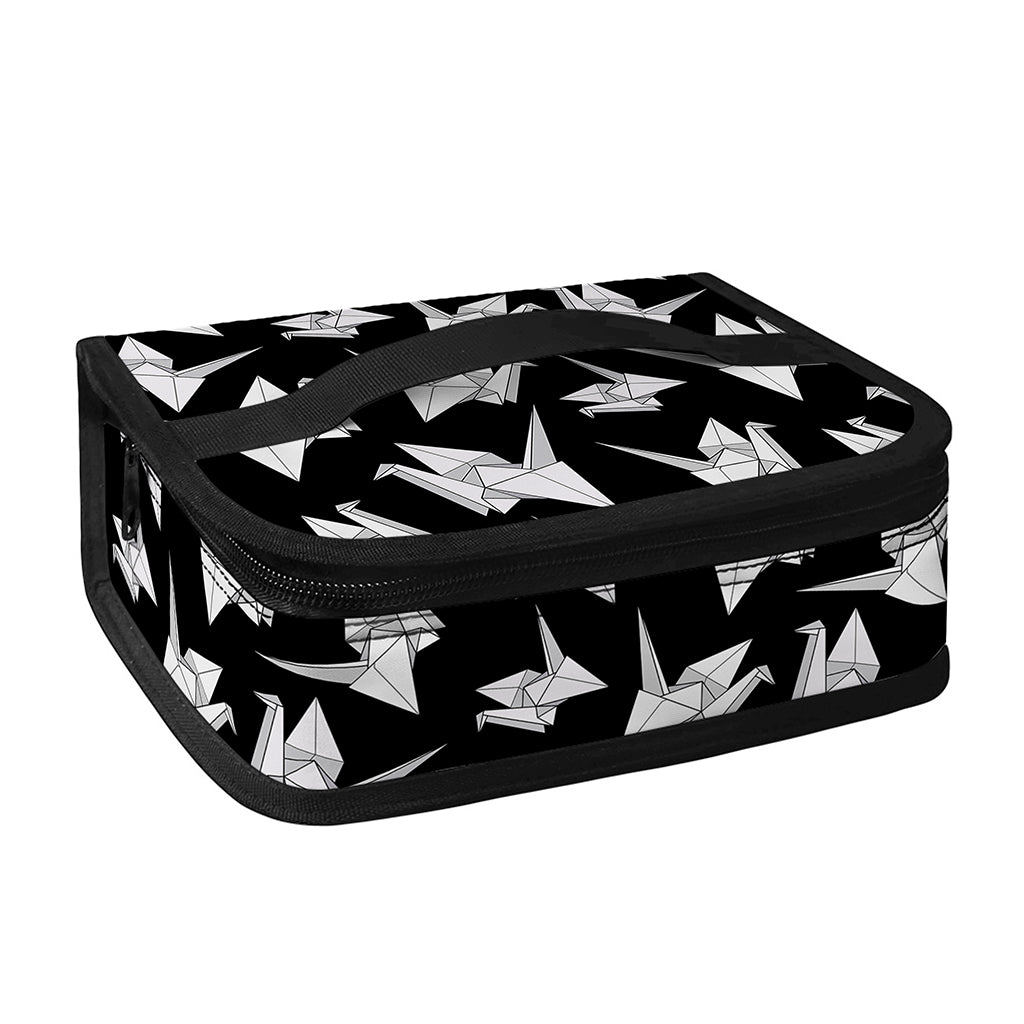Black And White Origami Pattern Print Small Lunch Bag