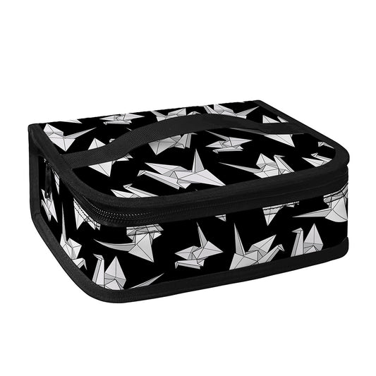 Black And White Origami Pattern Print Small Lunch Bag
