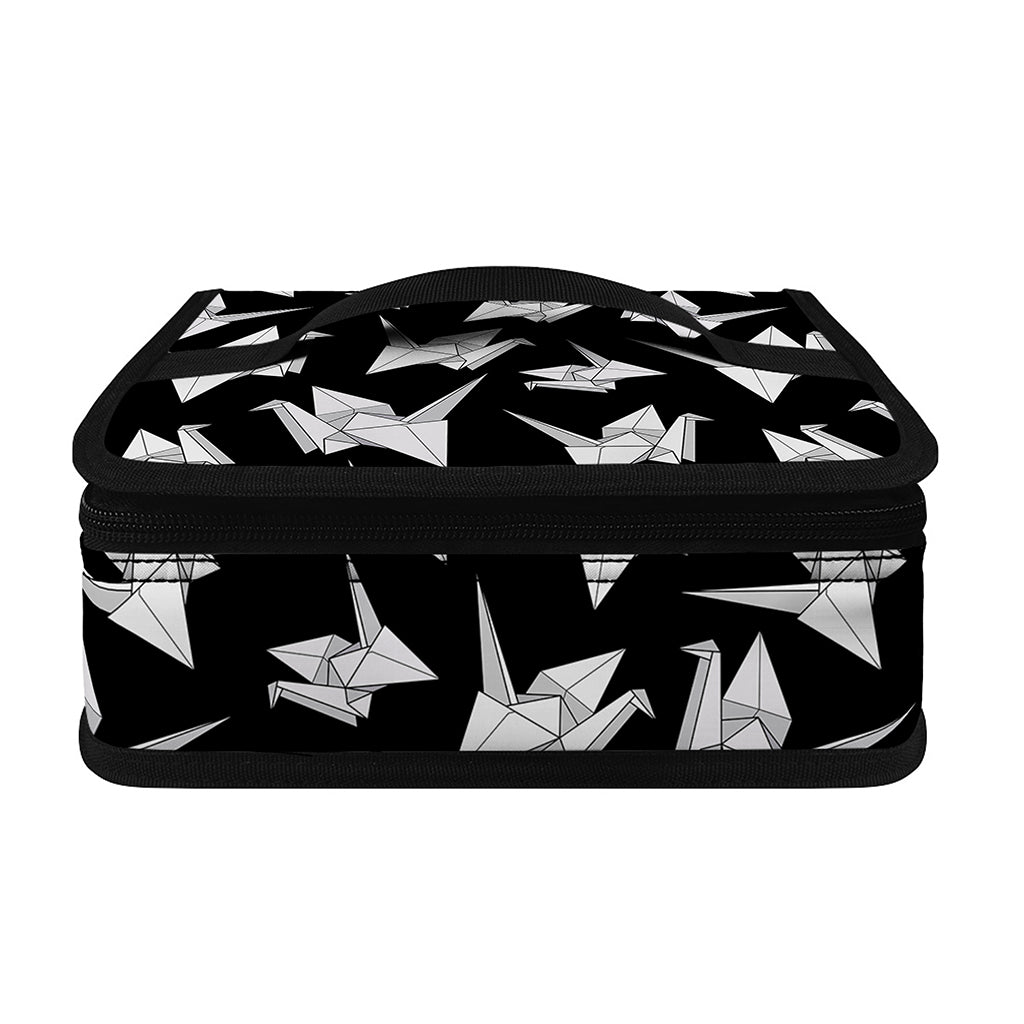 Black And White Origami Pattern Print Small Lunch Bag