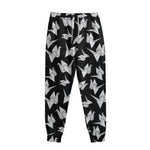 Black And White Origami Pattern Print Sweatpants