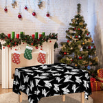 Black And White Origami Pattern Print Tablecloth