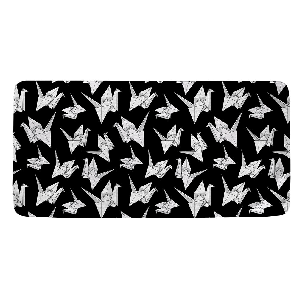 Black And White Origami Pattern Print Towel