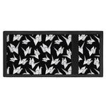 Black And White Origami Pattern Print Trifold Wallet