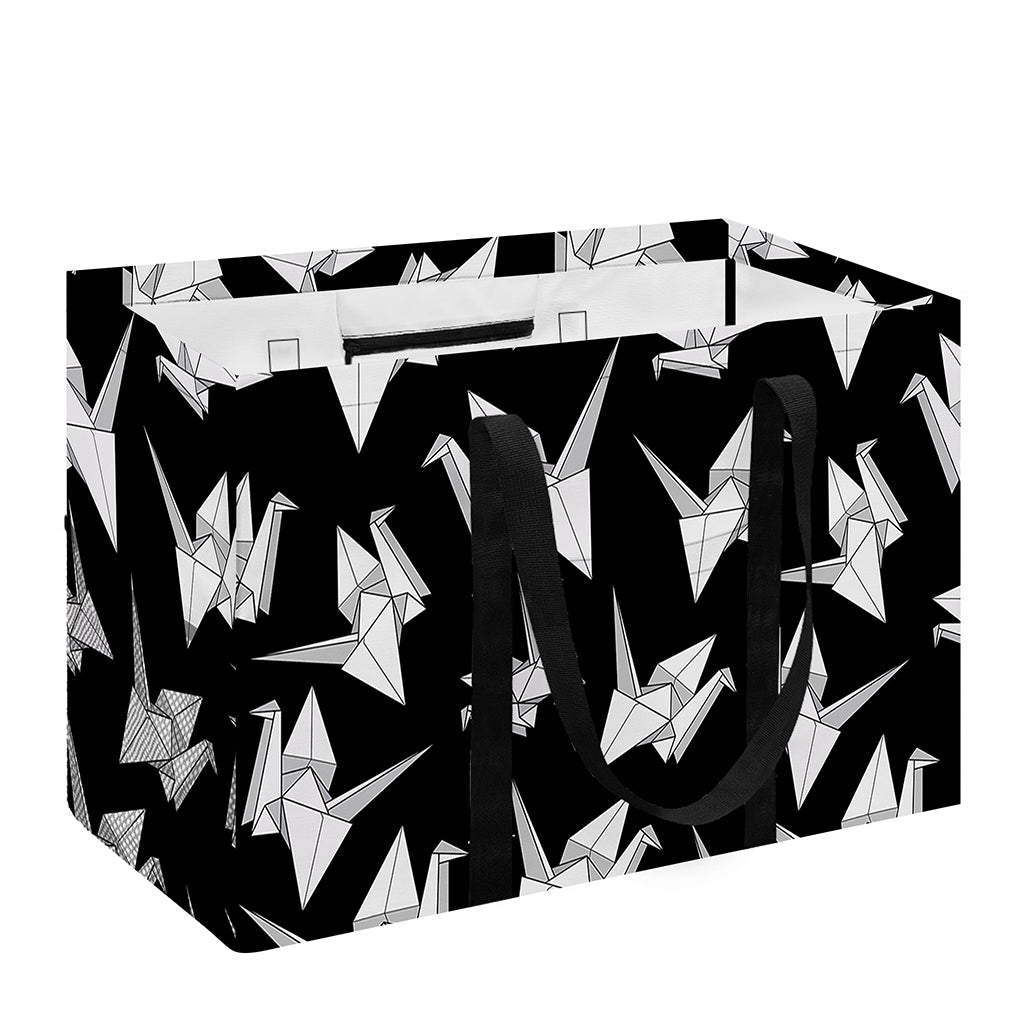 Black And White Origami Pattern Print Utility Tote Bag