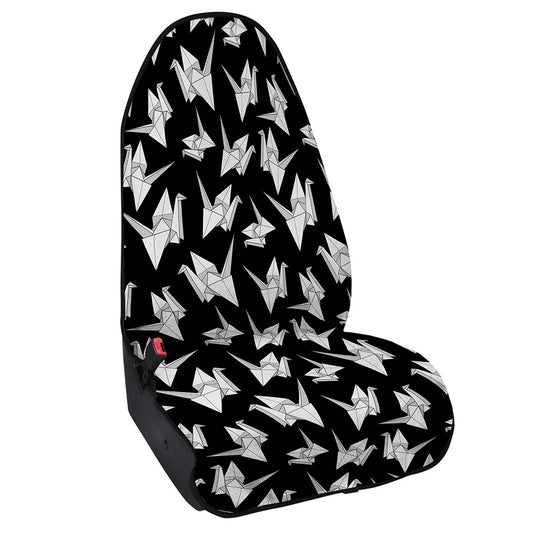 Black And White Origami Pattern Print Waterproof Car Seat Cover