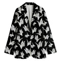 Black And White Origami Pattern Print Women's Blazer