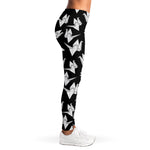 Black And White Origami Pattern Print Women's Leggings