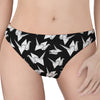 Black And White Origami Pattern Print Women's Thong