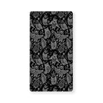 Black And White Owl Pattern Print Baby Crib Sheet