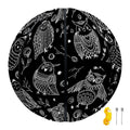 Black And White Owl Pattern Print Basketball
