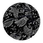 Black And White Owl Pattern Print Basketball