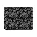 Black And White Owl Pattern Print Bifold Wallet