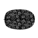 Black And White Owl Pattern Print Car Side Mirror Covers
