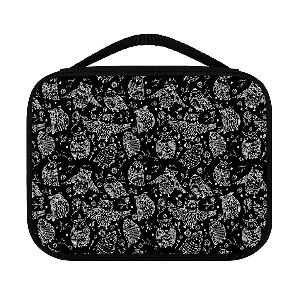 Black And White Owl Pattern Print Classic Bible Case
