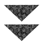Black And White Owl Pattern Print Dog Bandana