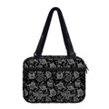 Black And White Owl Pattern Print Double Strap Bible Bag