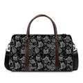 Black And White Owl Pattern Print Duffel Bag