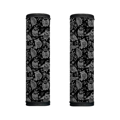 Black And White Owl Pattern Print Handle Covers