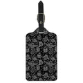 Black And White Owl Pattern Print Luggage Tag