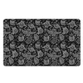 Black And White Owl Pattern Print Polyester Doormat