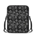 Black And White Owl Pattern Print Rectangular Crossbody Bag