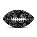 Black And White Owl Pattern Print Rugby Ball