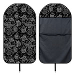 Black And White Owl Pattern Print Waterproof Car Seat Cover