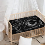 Black And White Owl Print Baby Crib Sheet