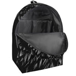 Black And White Owl Print Backpack