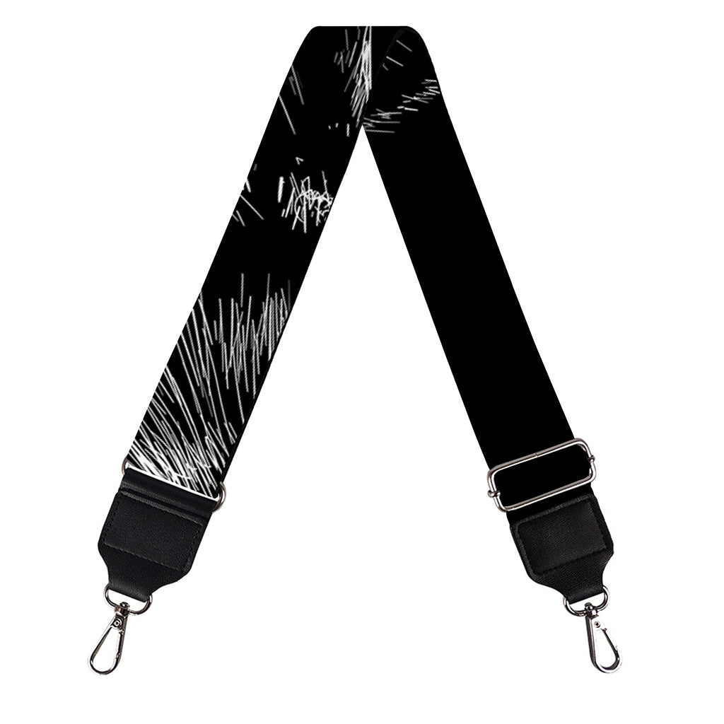 Black And White Owl Print Bag Strap