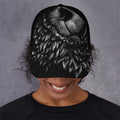 Black And White Owl Print Baseball Cap