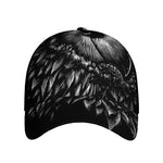 Black And White Owl Print Baseball Cap