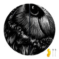Black And White Owl Print Basketball