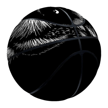 Black And White Owl Print Basketball
