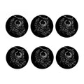 Black And White Owl Print Coaster Set